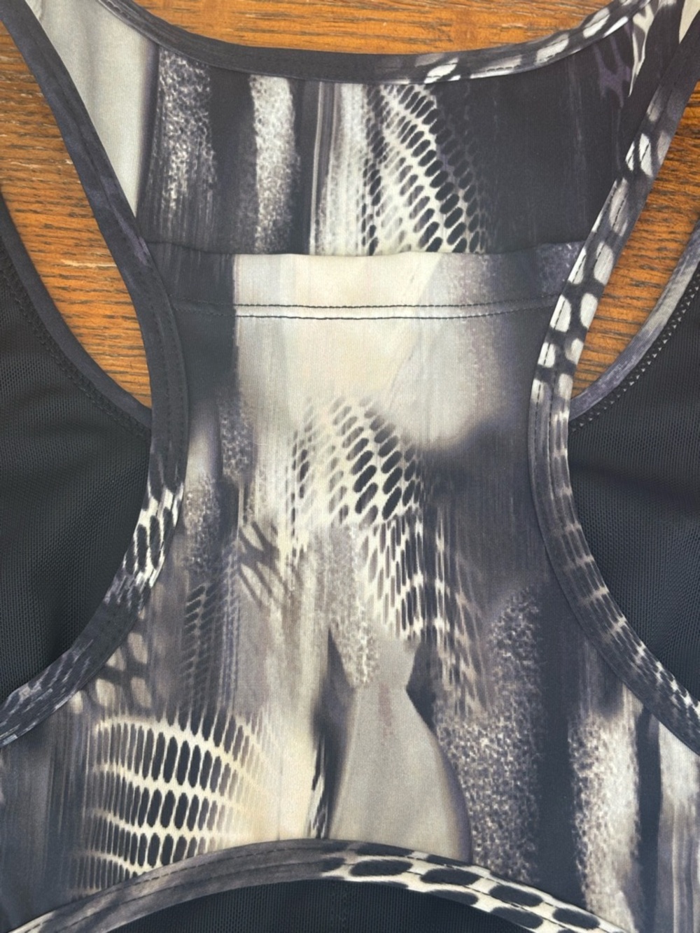 Mono B Black & Tan Printed High-Waist Leggings Small & Sports Bra Set Med Women - Picture 5 of 8